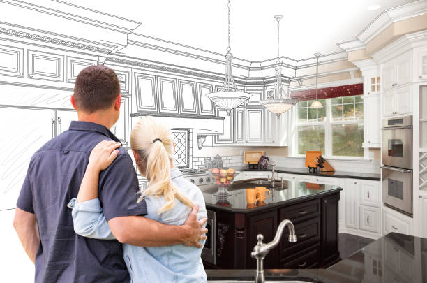 Custom kitchen cabinets installed in a Kingston home
